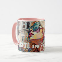 Blonde Sunglasses Miami Resort Bassäng Watercolor