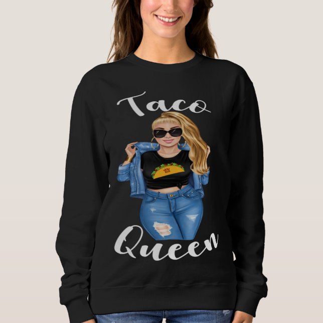 Blonde Taco Queen Cinco De Mayo 5  Womens Women T Shirt (Framsida)