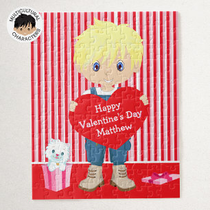 Blonde Valentines Boy Pussel