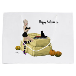 Blonde Witch Pin Up Girl Gift Bag