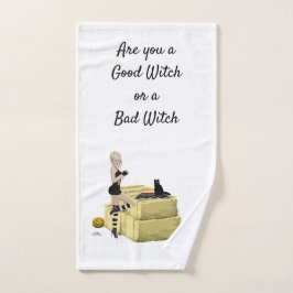 Blonde Witch Pin Up Girl HandTowel