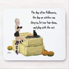 Blonde Witch Pin Up Girl Pad Musmatta