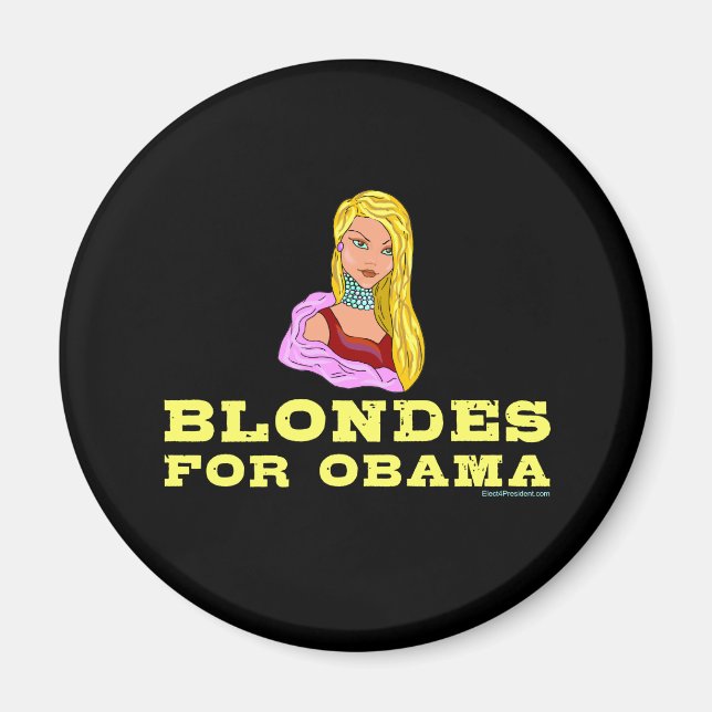 Blondes for Obama Magnet (Framsidan)
