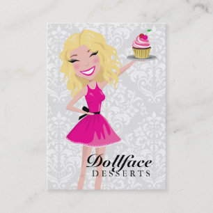 Blondie för 311 Dollface efterrätter damast 3,5 Visitkort