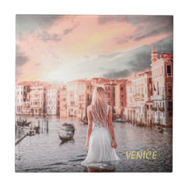 Blondie i Romantic Venedig Kakelplatta