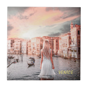 Blondie i Romantic Venedig Kakelplatta