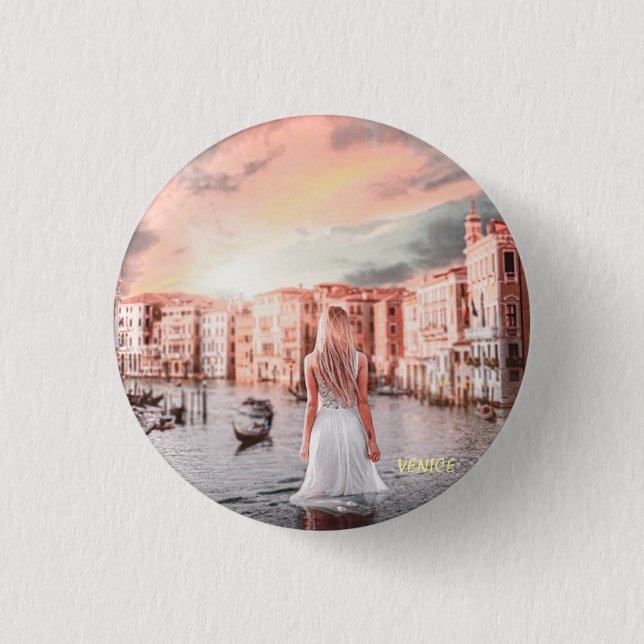 Blondie i Romantic Venedig Knapp (Framsida)