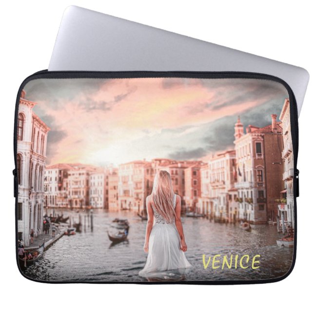 Blondie i Romantic Venedig Laptop Fodral (Framsidan)
