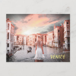 Blondie i Romantic Venedig Vykort