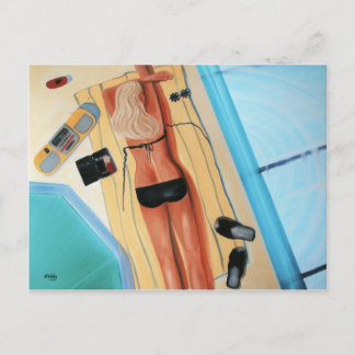 Blondin i svart vykort