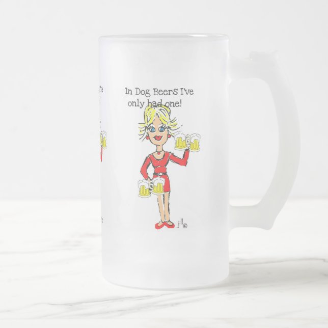 BLONDIN JILLIE: "I HUNDÖL har jag ENDAST HAFT EN Frostat Ölglas (Höger)