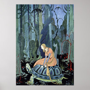 Blondin och Turtle av Virginia Sterrett Poster
