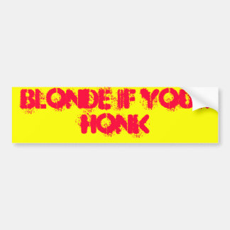 Blondin om din snattrande bildekal