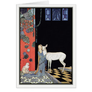 Blondine från Virginia Frances Sterrett Hälsningskort
