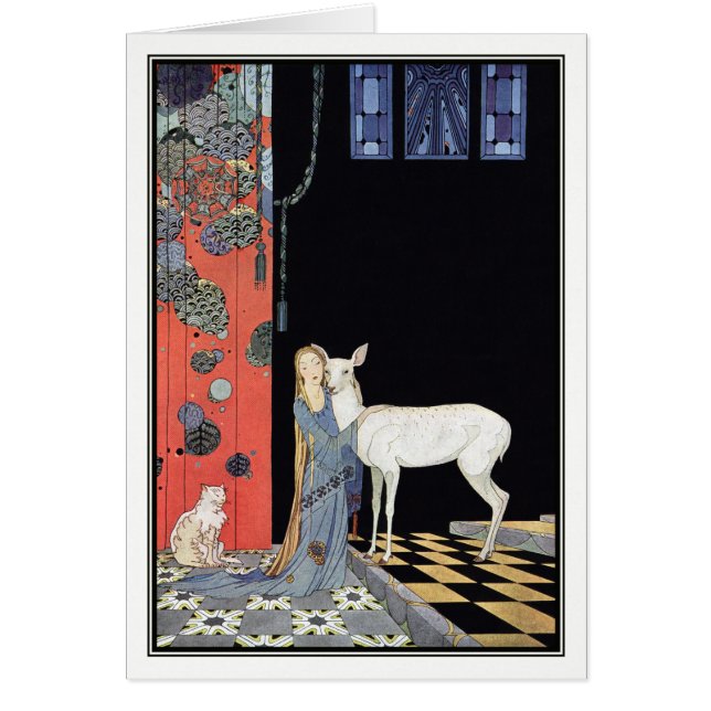 Blondine från Virginia Frances Sterrett Hälsningskort (Framsidan)