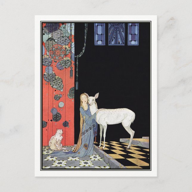 Blondine från Virginia Frances Sterrett Vykort (Framsida)
