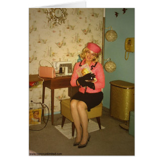 Blondiner är syr coolt hälsningskort