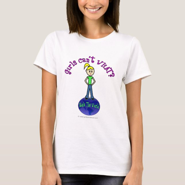Blonregel världen t-shirt (Framsida)