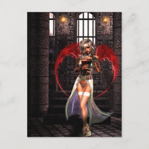 Blood Angel Gothic Girls™ Vampire Fantasy Signed M Vykort