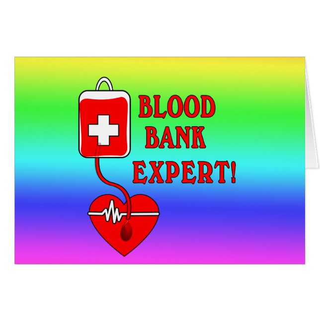 BLOOD BANK EXPERT HÄLSNINGSKORT (Framsidan Horizontal)