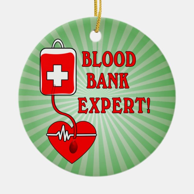 BLOOD BANK EXPERT JULGRANSPRYDNAD KERAMIK (Framsidan)