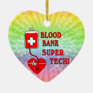 BLOOD BANK TOPPEN TECH JULGRANSPRYDNAD KERAMIK