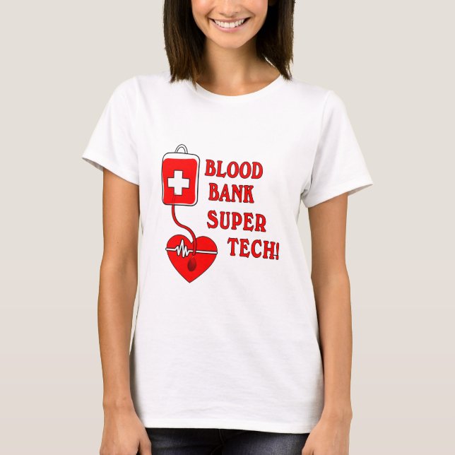 BLOOD BANK TOPPEN TECH TEE SHIRT (Framsida)