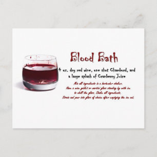 Blood Bath-drycksrecept Vykort