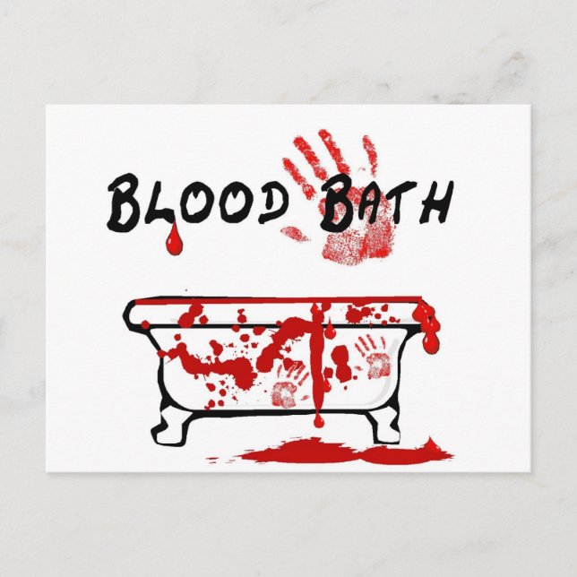 Blood Bath Vykort (Framsida)