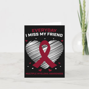 Blood Cancer jag saknar min vän Många Myeloma Awa Kort