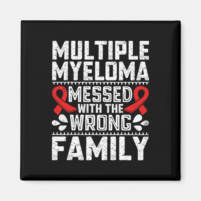 Blood Cancer Survivor Plasma Cell Myeloma Awarenes Magnet (Framsidan)