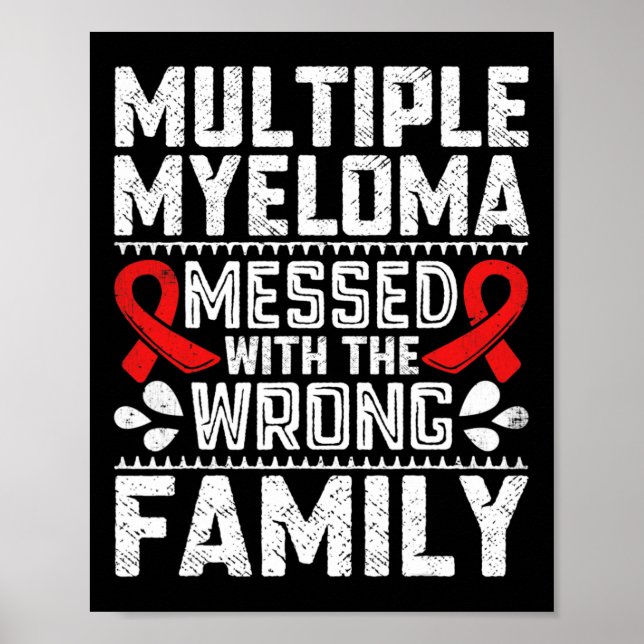 Blood Cancer Survivor Plasma Cell Myeloma Awarenes Poster (Framsidan)