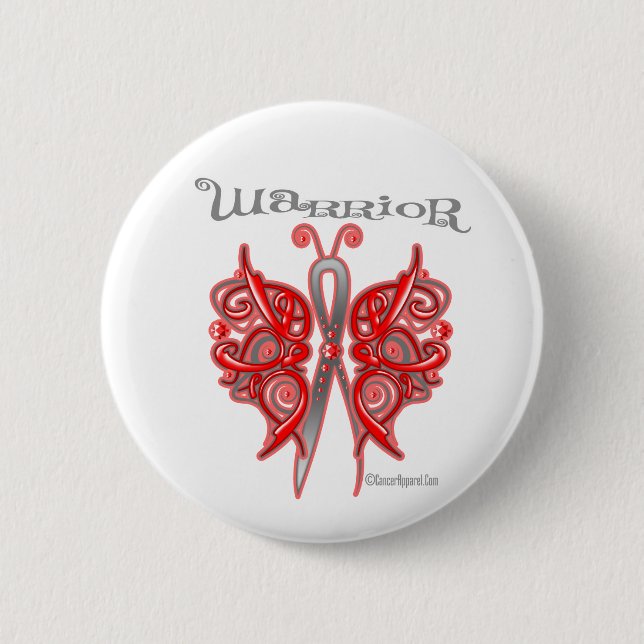 Blood Cancer Warrior Celtic Butterfly Knapp (Framsida)