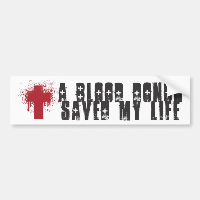 Blood Donor Bildekal (Framsidan)