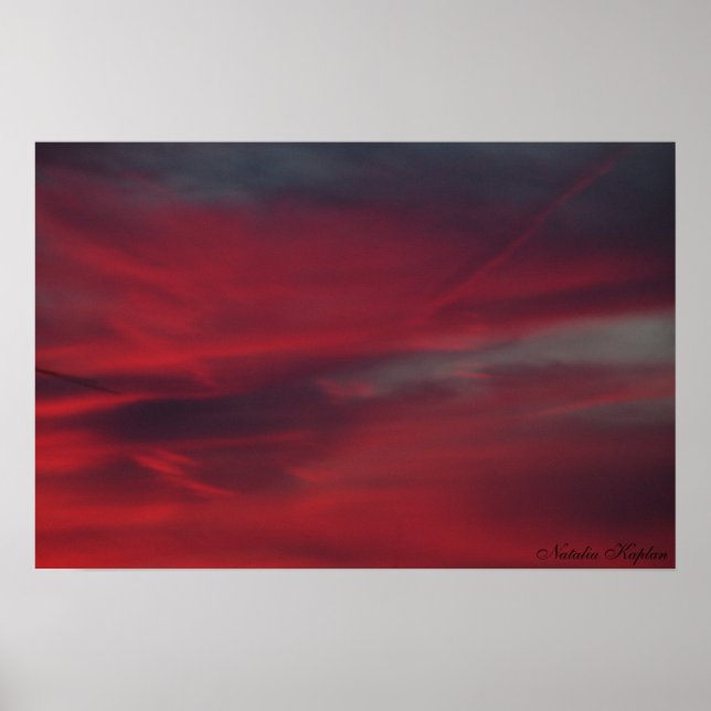 Blood Drenched Skies Poster (Framsidan)