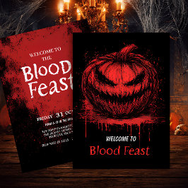 Blood Feast Halloween Inbjudningar