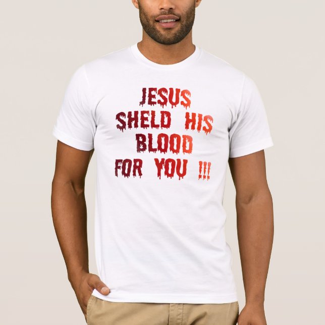 Blood for you Rouge TRANS PNG Tee (Framsida)