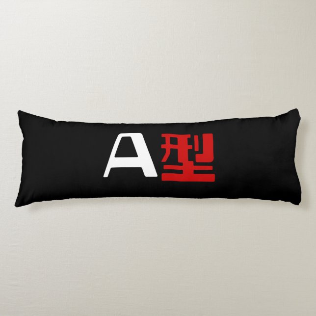 Blood Group A Japanska Kanji Kroppskudde (Framsidan)