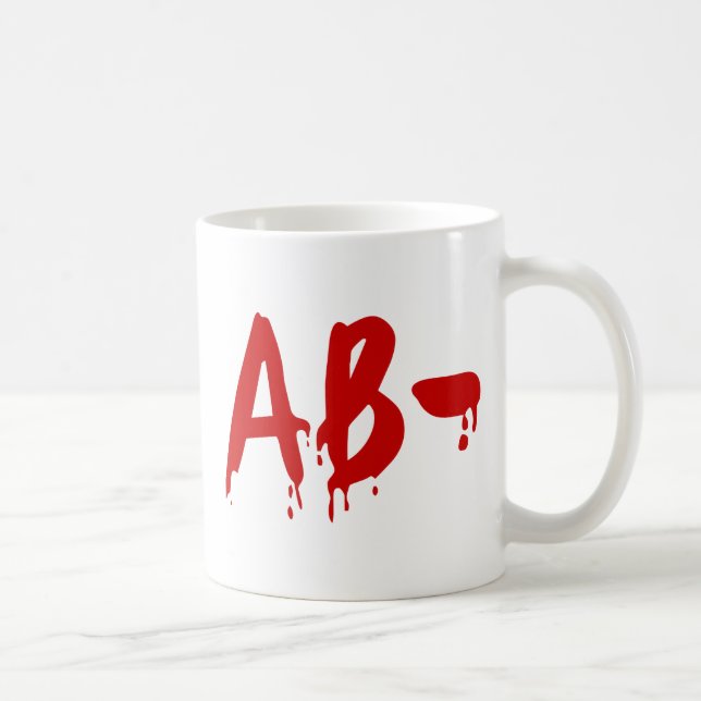 Blood Group AB - Negativ #Horror Hospital Kaffemugg (Höger)