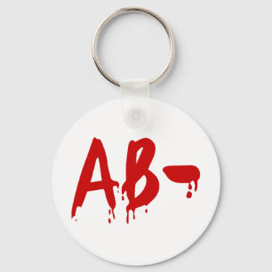 Blood Group AB - Negativ #Horror Hospital Nyckelring