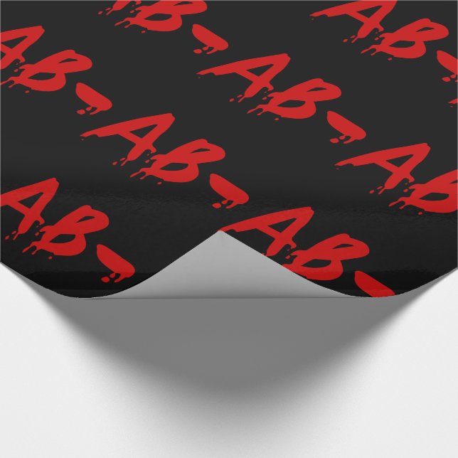 Blood Group AB - Negativ #Horror Hospital Presentpapper (Hörn)