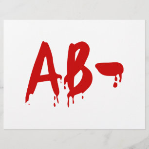 Blood Group AB - Negativ #Horror Hospital Reklamblad