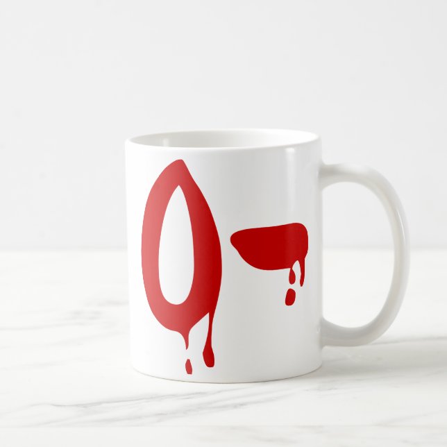 Blood Group O- Negativ #Horror Hospital Kaffemugg (Höger)