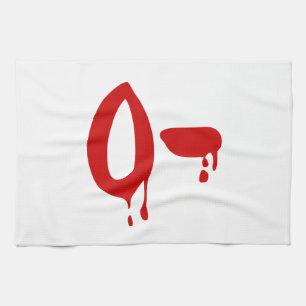 Blood Group O- Negativ #Horror Hospital Kökshandduk