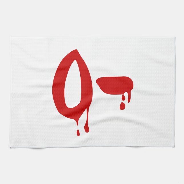 Blood Group O- Negativ #Horror Hospital Kökshandduk (Horisontell)