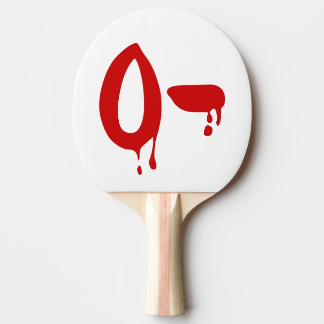Blood Group O- Negativ #Horror Hospital Pingisracket (Framsidan)