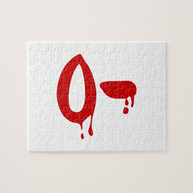Blood Group O- Negativ #Horror Hospital Pussel (Horisontell)