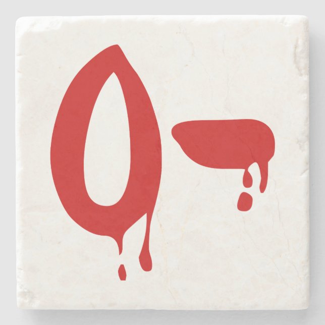 Blood Group O- Negativ #Horror Hospital Underlägg Sten (Framsidan)