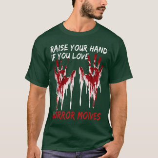 Blood Hand Halloween Horroream Skräckfilms Kostym T Shirt