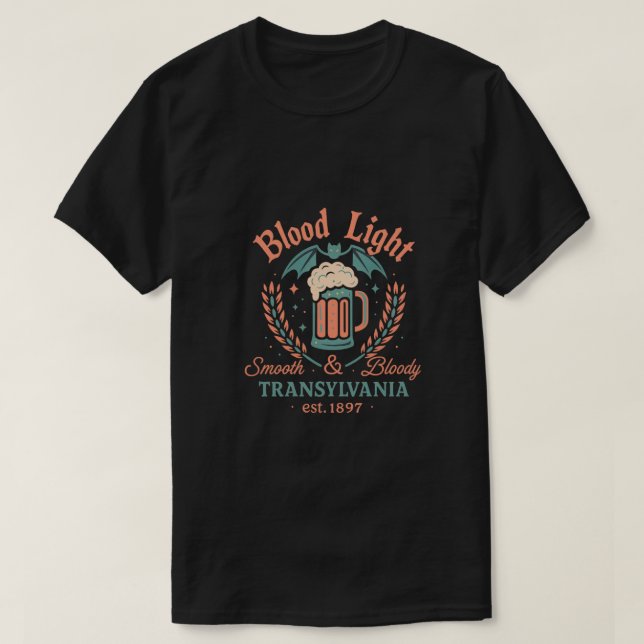 Blood Light Vintage Vampire Brew Tee (Design framsida)